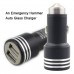 Safety Emergency Hammer Car Charger with 2 USB Ports Max 3.1A - Black